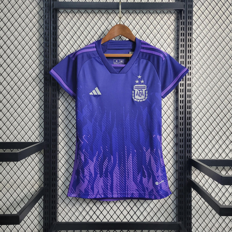 Camisa Argentina Feminina Away 2022 - Roxa