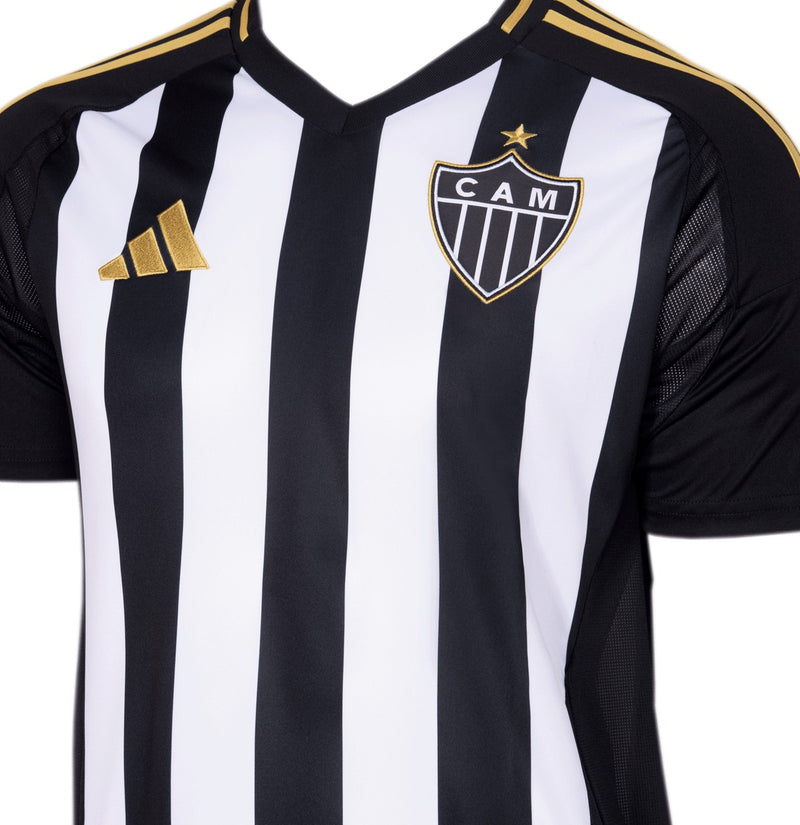 Camisa Atlético Mineiro Home 25/26 - Preta e branca