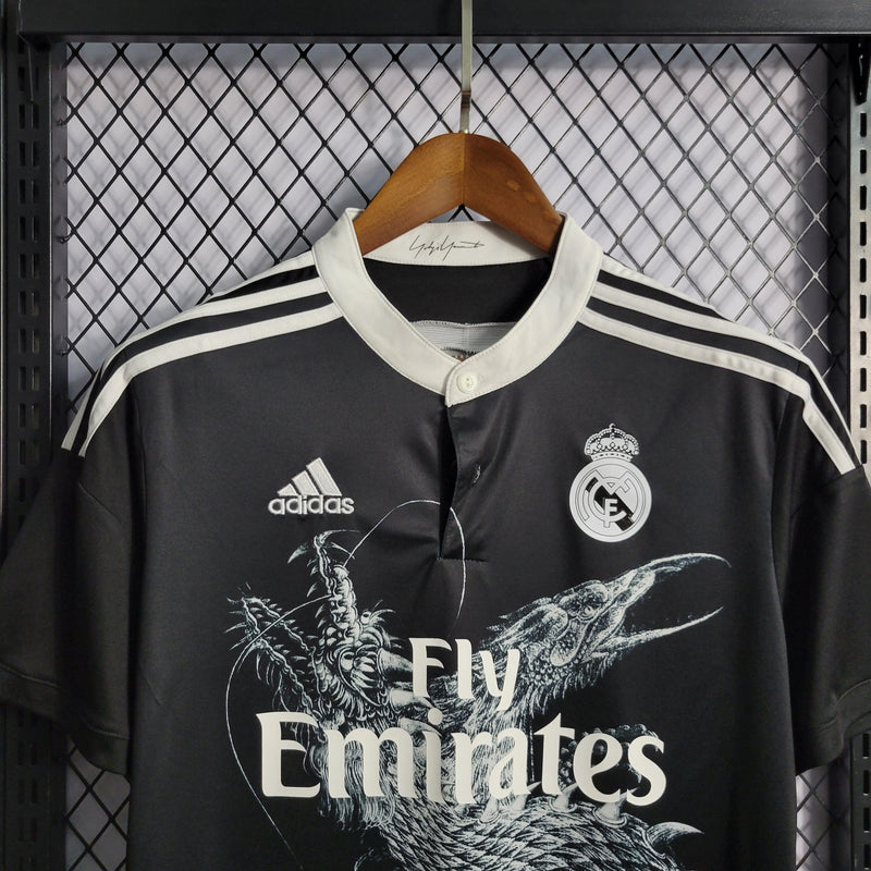 Camisa Real Madrid Third 14/15 Retrô - Preta