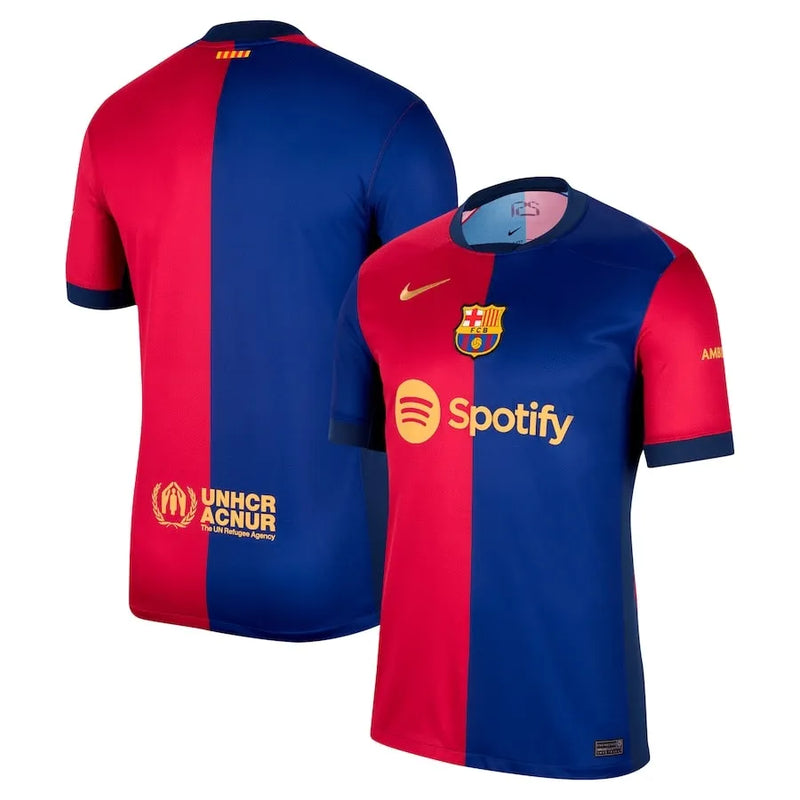 Camisa Barcelona Home 24/25 - Azul e Vermelha