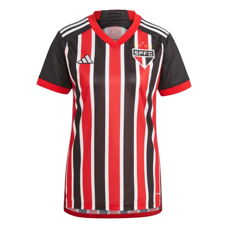 Camisa São Paulo Away 23/24 Feminina - Vermelha e Branca