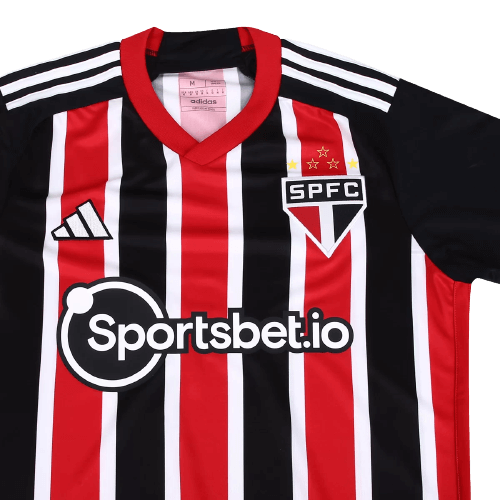 Camisa São Paulo Away 23/24 - Vermelha e Branca