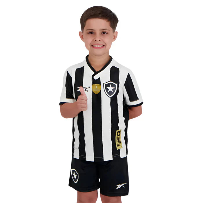 Conjunto Infantil Botafogo I 24/25 - Preto e Branco