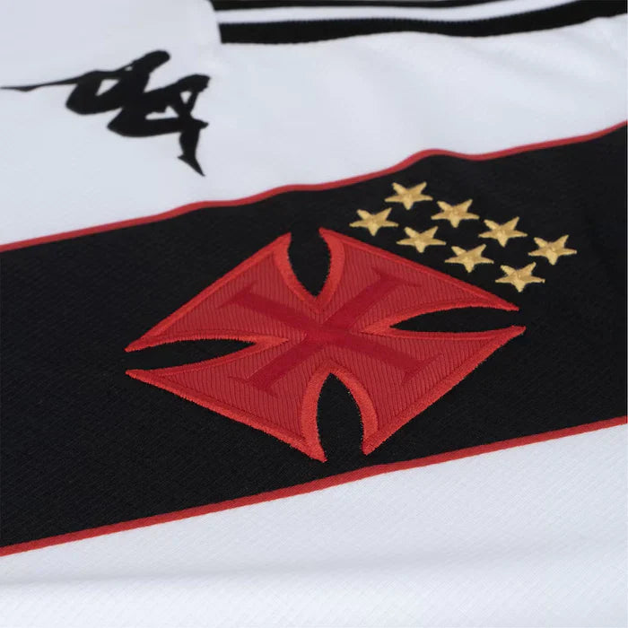 Camisa Vasco Away 24/25 Feminina - Branca e Preta